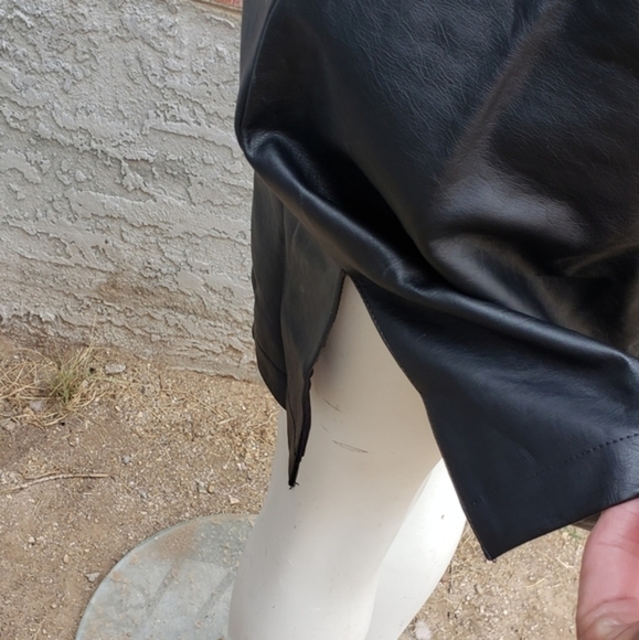 ❤SEXY n:philanthropy   Vegan‎ Leather LITTLE SLIP DRESS - Picture 6 of 9